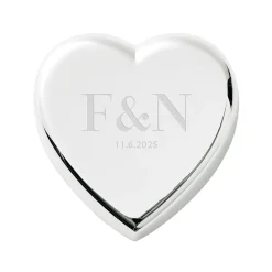Initial Heart Paperweight