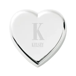 Initial Heart Paperweight