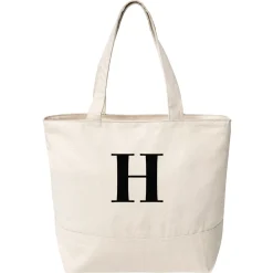 Initially Yours Zippered Tote