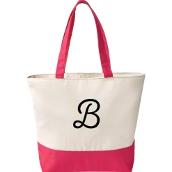 Initially Yours Zippered Tote