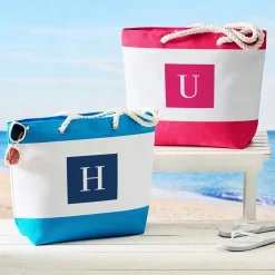 Initial Nautical Beach Bag