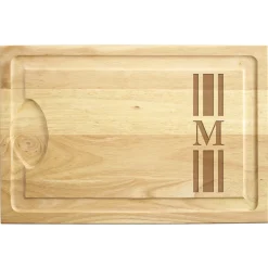 Initial Stripe Cutting Board