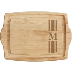 Initial Stripe Cutting Board