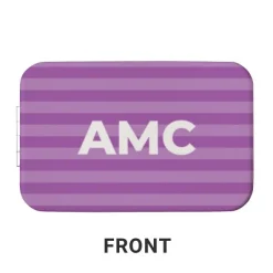 Initial Stripes Rectangle Purse Mirror
