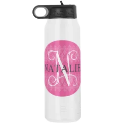 Initial with Name Stainless Steel Water Bottle