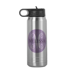 Initial with Name Stainless Steel Water Bottle