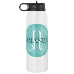 Initial with Name Stainless Steel Water Bottle