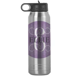 Initial with Name Stainless Steel Water Bottle