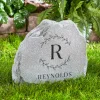 Initial Wreath Standing Garden Stone