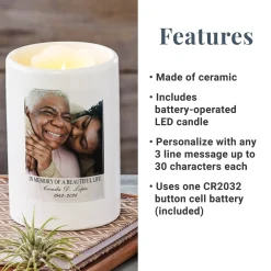 In Memory Of A Beautiful Life Photo LED Votive