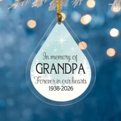 In Memory of Teardrop Ornament