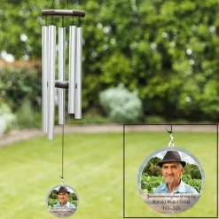 In Memory Photo 30 inch Wind Chime