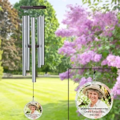 In Memory Photo 30 inch Wind Chime