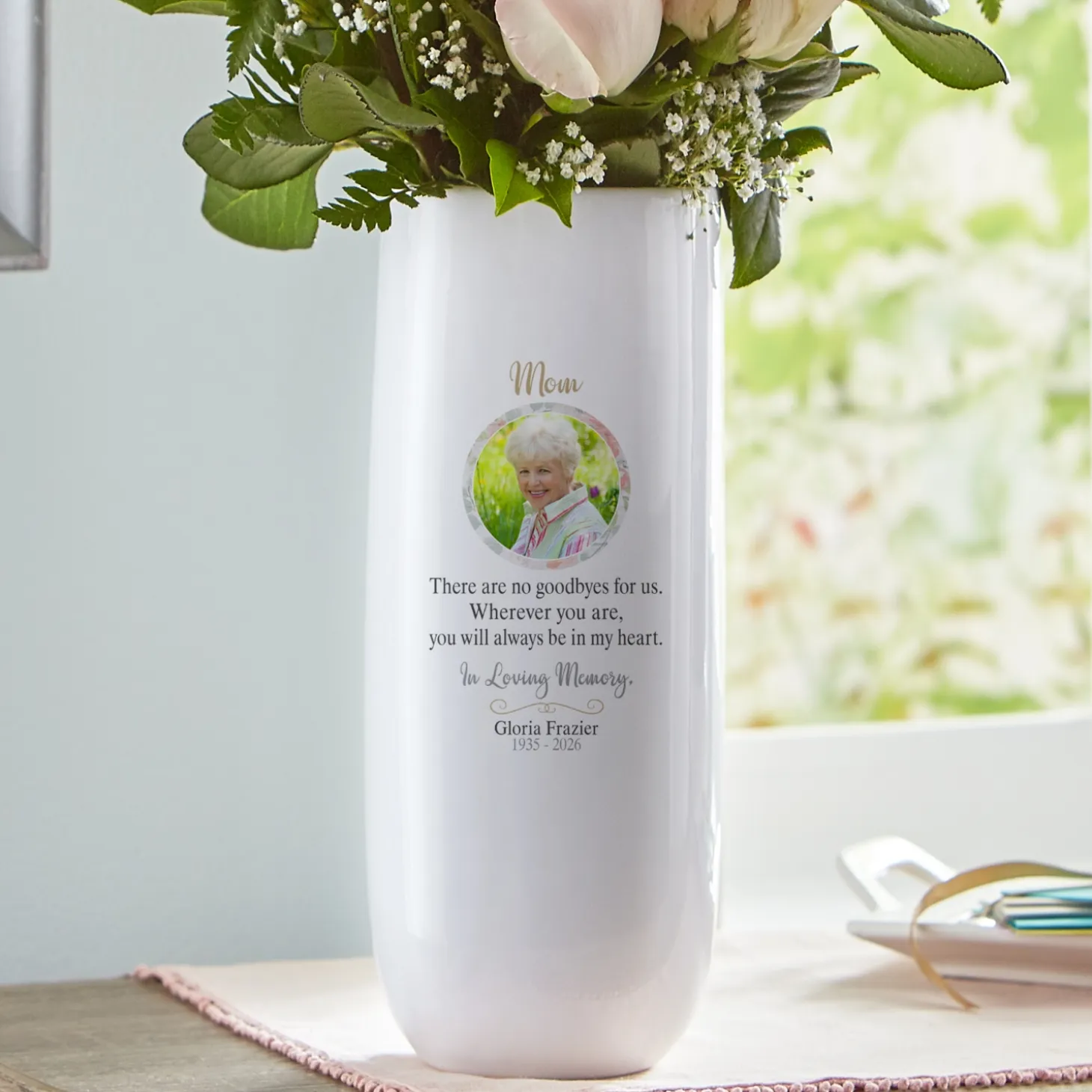 In Memory Photo Vase