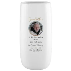 In Memory Photo Vase