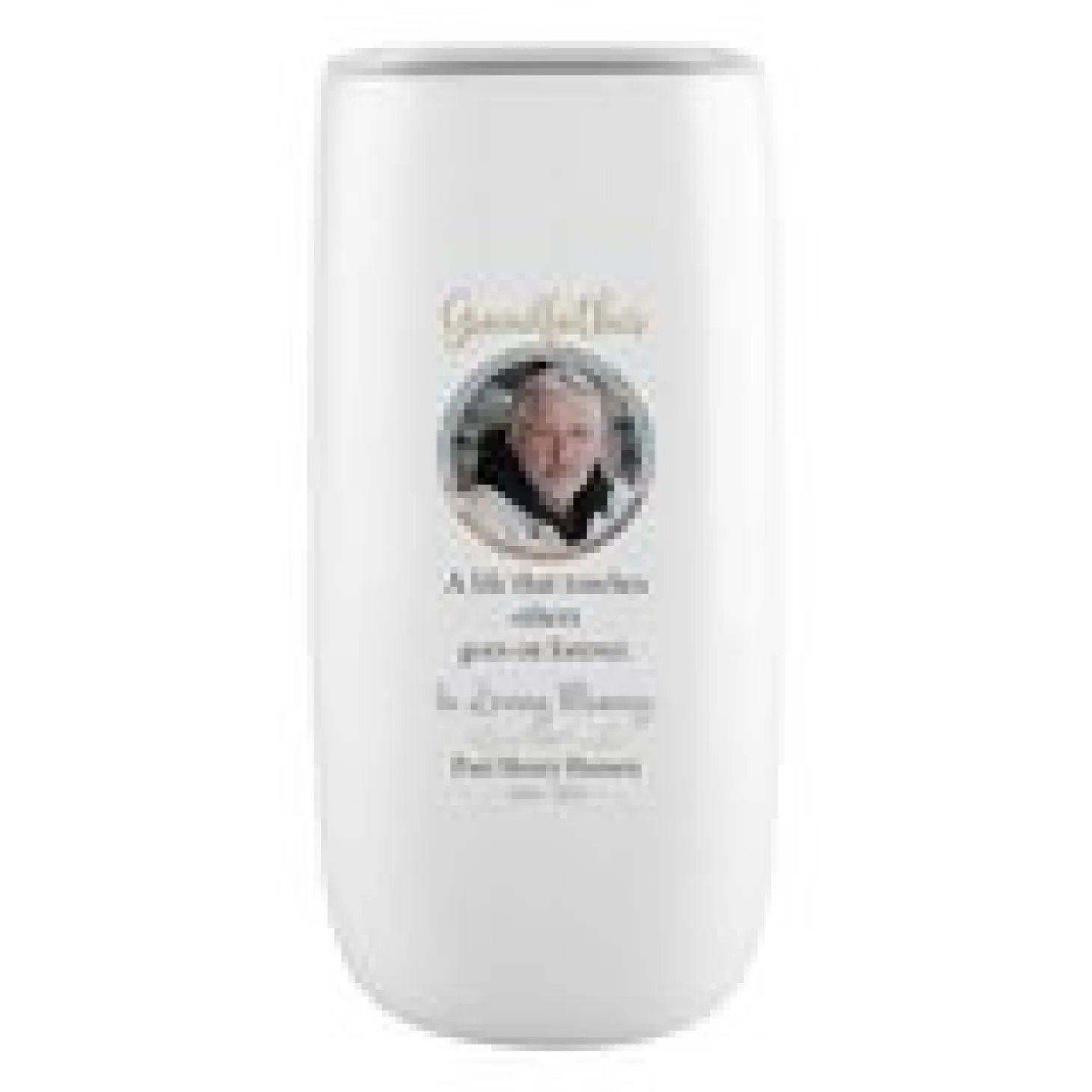 In Memory Photo Vase