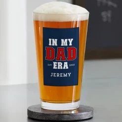 In My Dad Era Pint Beer Glass
