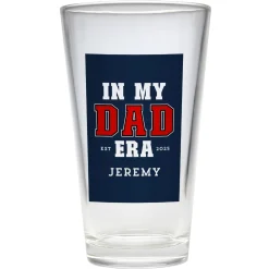 In My Dad Era Pint Beer Glass