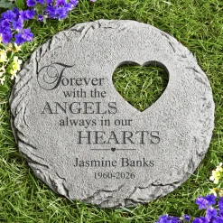 In Our Hearts Memorial Garden Stone