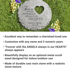 In Our Hearts Memorial Garden Stone