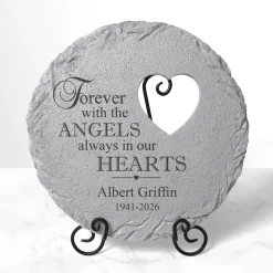In Our Hearts Memorial Garden Stone
