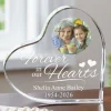 In Our Hearts Memorial Photo Acrylic Heart