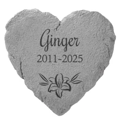 In Our Hearts Sympathy Garden Stones