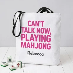 In the Mood For Mahjong Tote Bags