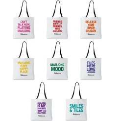 In the Mood For Mahjong Tote Bags