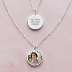 In Your Memory Sentiment Photo Pendant