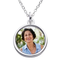In Your Memory Sentiment Photo Pendant