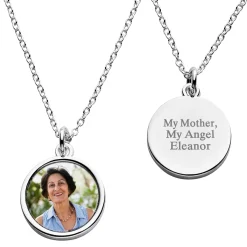 In Your Memory Sentiment Photo Pendant