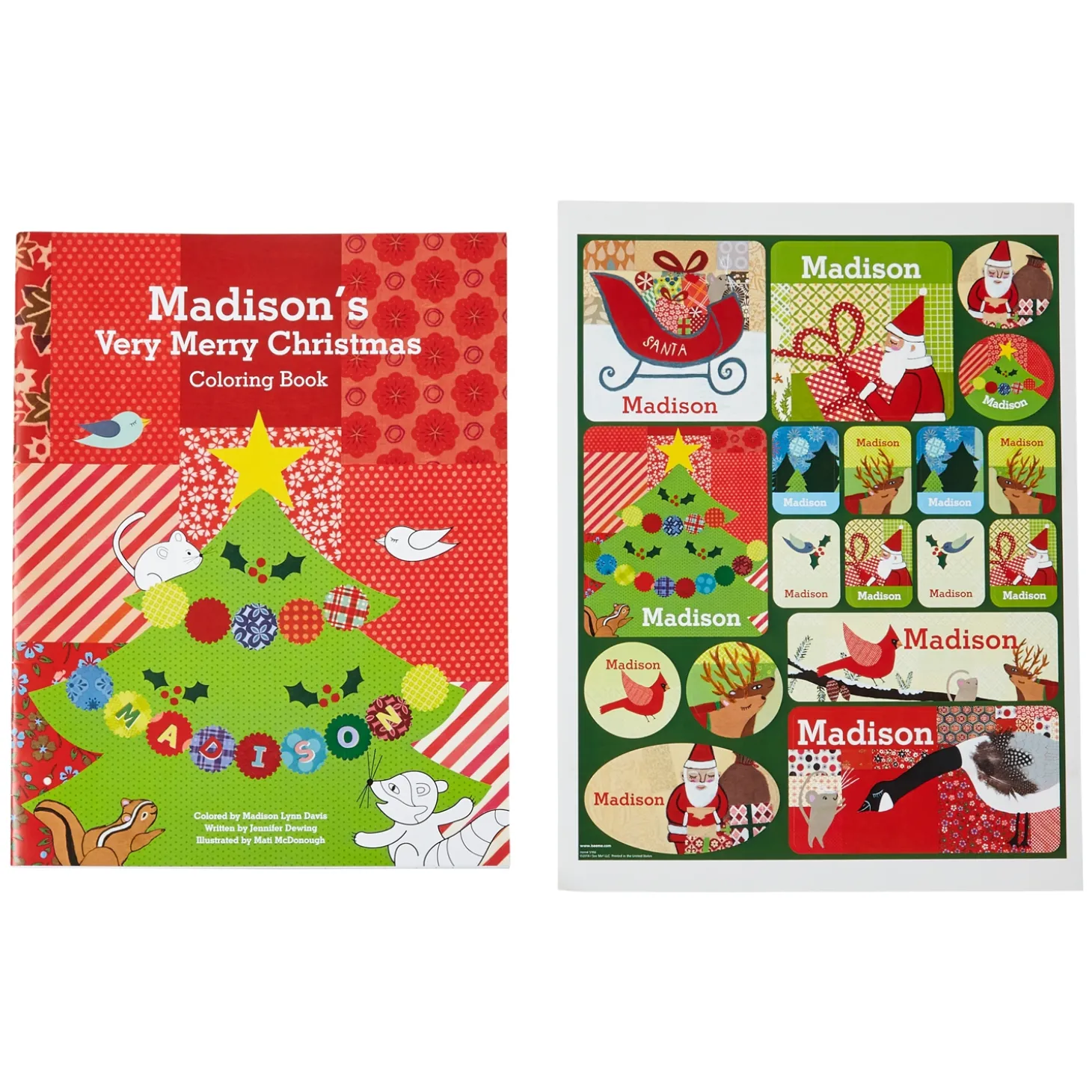 i See Me!® Holiday Personalized Coloring Book & Sticker Set