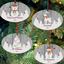 It's a White Christmas Oval Ornament