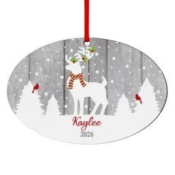 It's a White Christmas Oval Ornament