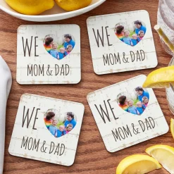 I/We Heart Photo Coasters