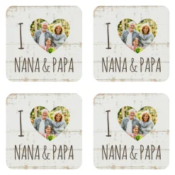 I/We Heart Photo Coasters