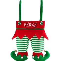 Jingle Bell Elf Pants Personalized Stocking