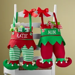Jingle Bell Elf Pants Personalized Stocking