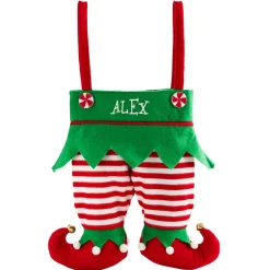 Jingle Bell Elf Pants Personalized Stocking
