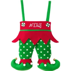 Jingle Bell Elf Pants Personalized Stocking