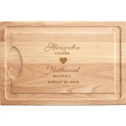 Joined in Love Maple Wood Cutting Board