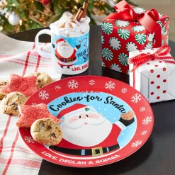 Jolly Santa Cookies and Milk Tableware
