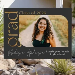 Journey Complete Graduation Photo Yard Sign