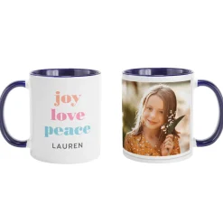 Joy Love Peace Photo Mug
