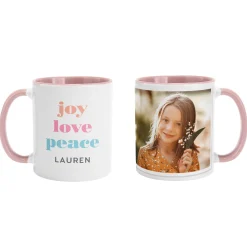 Joy Love Peace Photo Mug