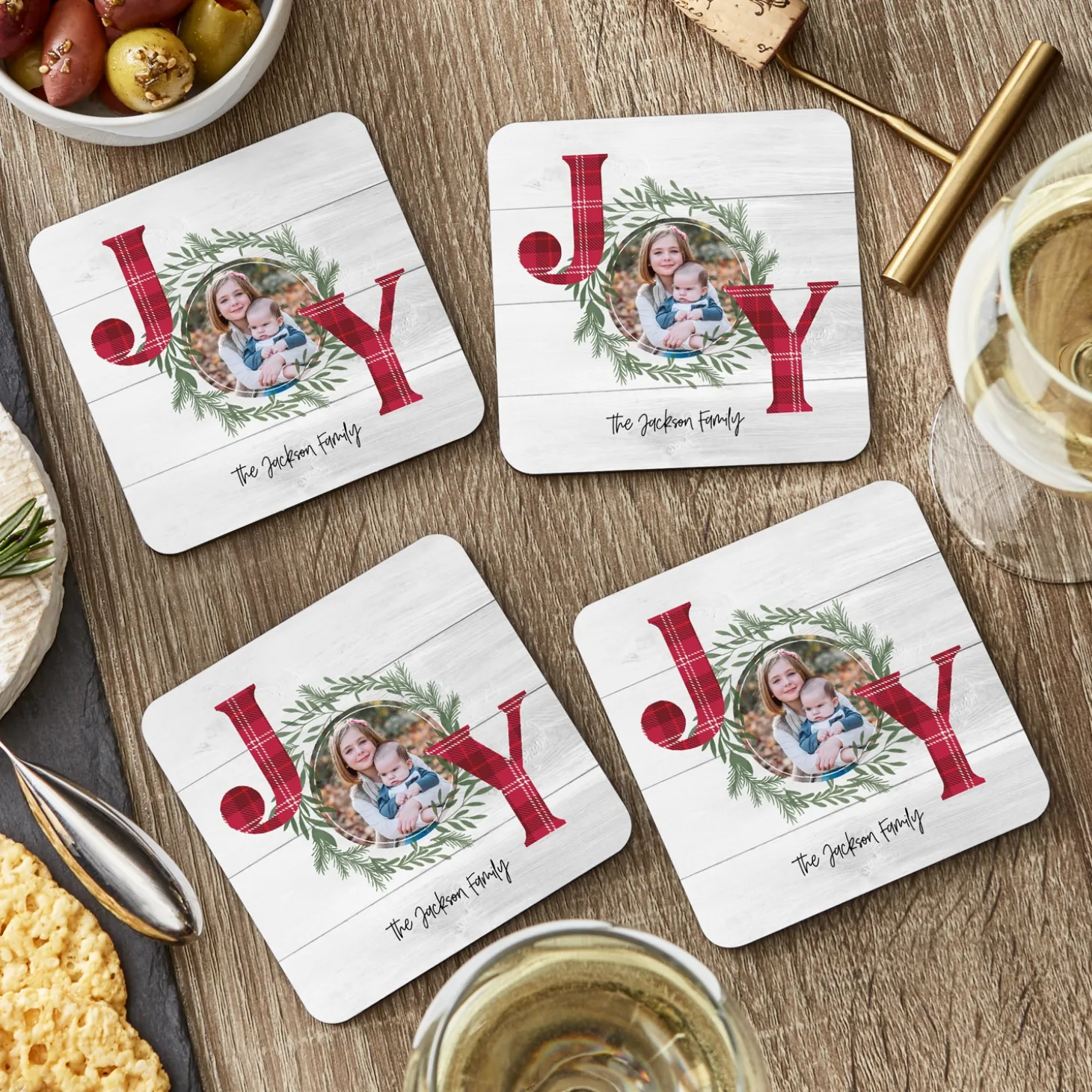 Joy Photo Coasters