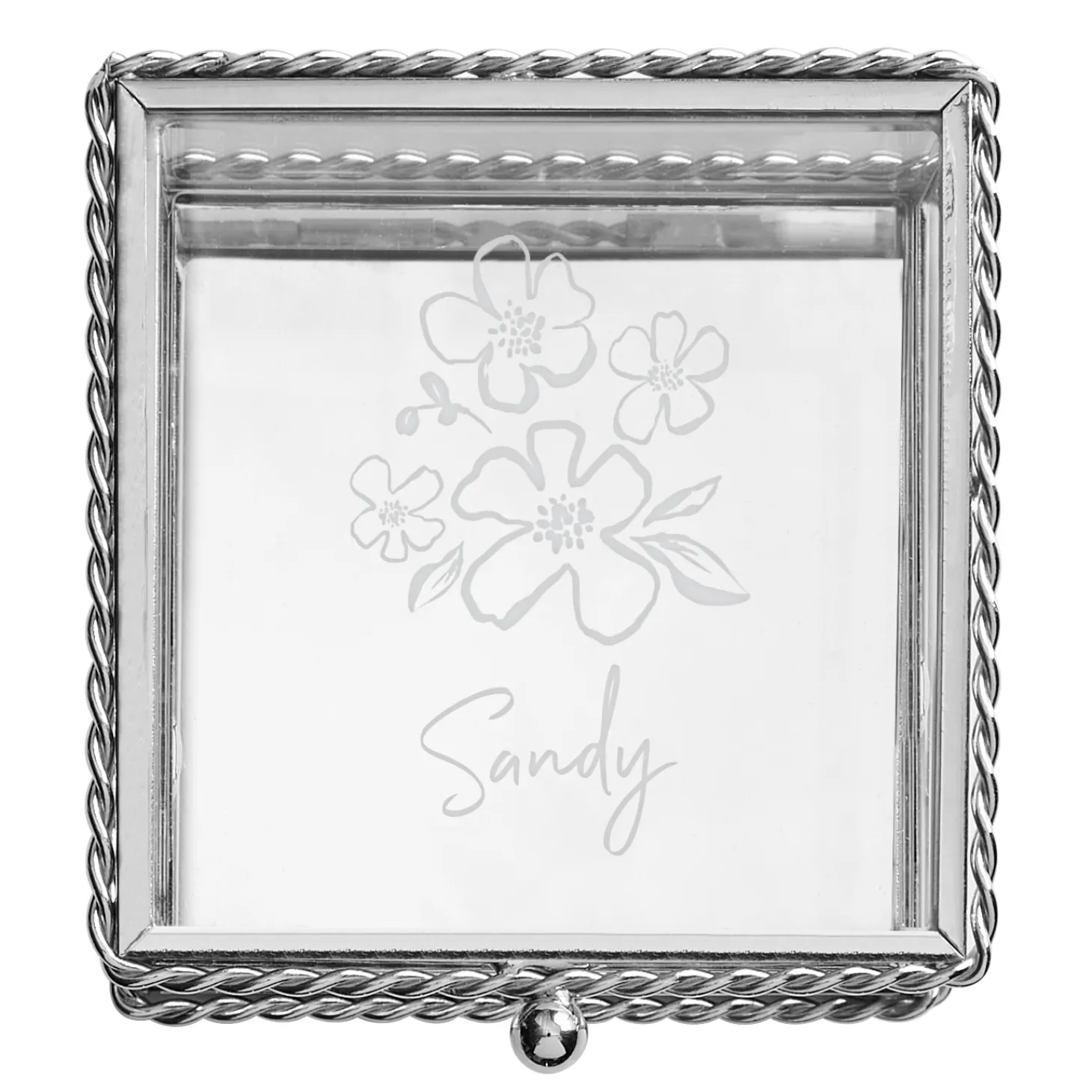Just for Her Glass Keepsake Box