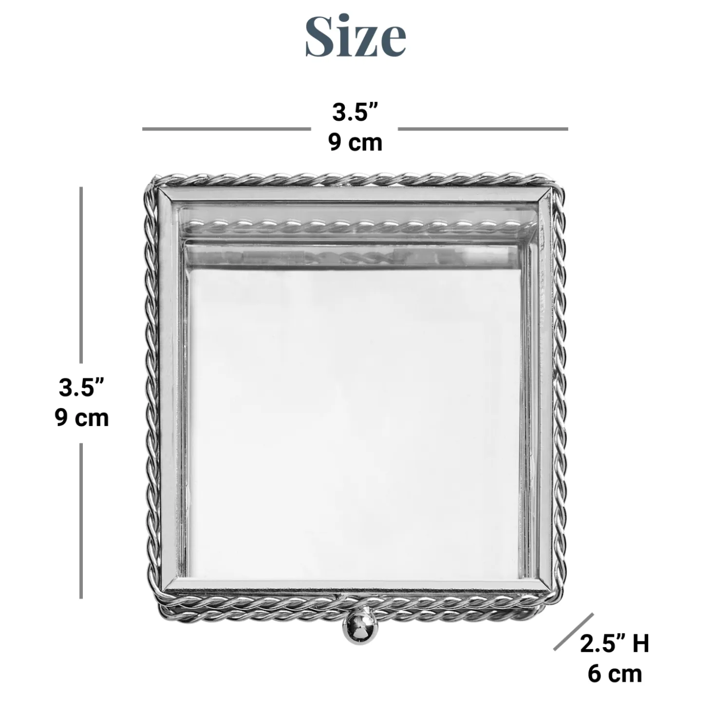 Just for Her Glass Keepsake Box