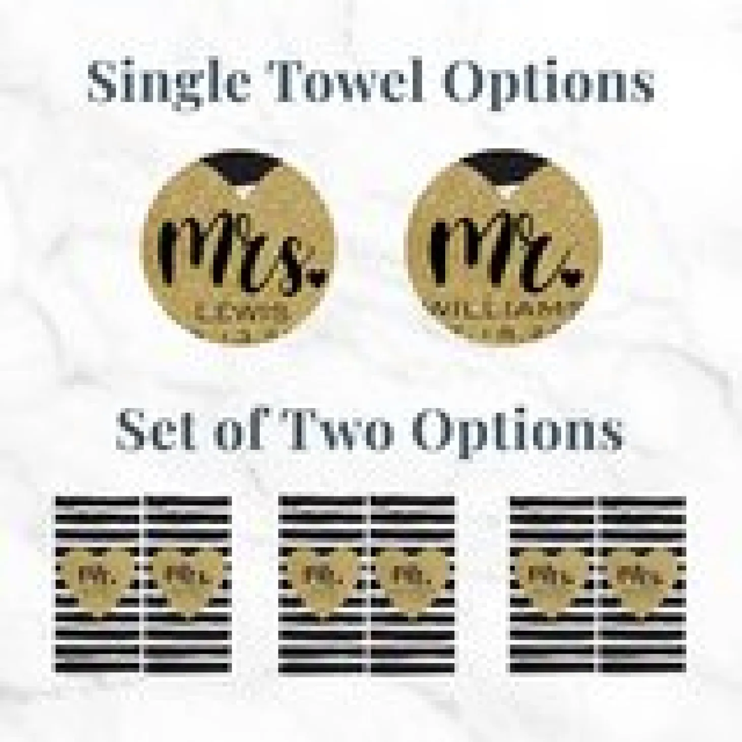 Just Married Beach Towels